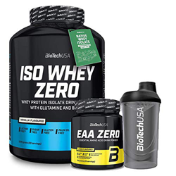 Biotech Usa Iso Whey 2kg Fresa + EAA Zero + Batidor en oferta