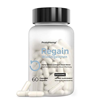 Premium 21000MG Regain Cápsulas Ricas en Omega 3 6 9 | Fórmula de Absorción Máxima | 60 Cápsulas Veganas de alta Resistencia para Suministro de 2 Mese