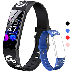 HOFIT Pulsera Actividad para Niños, Reloj Inteligente con Podómetros, Monitor de Frecuencia Cardíaca y Sueño, Cronómetro, Ip68 Resistente Pulsera Depo en oferta