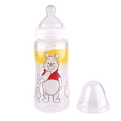 Tigex Multiflow - Biberón con capucha antigoteo, de 0 a 6 meses, 300 ml, diseño de Winnie the Pooh Disney