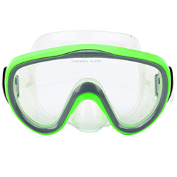 XinPengtai Gafas de natación niños natación silicona máscara de natación equipo de snorkel niños vidrio templado gafas de esnórquel máscara de nariz c características