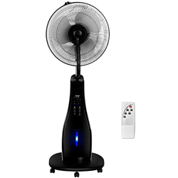 Gotoll Ventilador Nebulizador de Pie, Ventilador Silencio con Humidificador y Mando a Distancia, 70° Oscilación, 3 Aspas, 3 Velocidades, 2 Modos de Vi precio