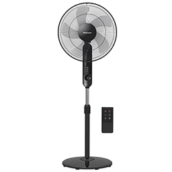 Pro Breeze Ventilador de Pie de 40 cm con Mando a Distancia, Pantalla LED y Temporizador. 3 Velocidades, 4 Modos de operación, 55 W y Oscilación de 80 en oferta