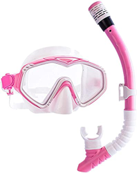 GTJF Máscara de Buceo Full Seco Snorkel Set Impermeable Alta definición Diving Gafas de Buceo Adecuado para la respiración de la Cara Suavemente Adecu en oferta