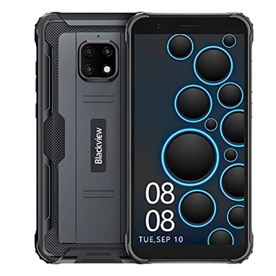 Movil Resistentes, Blackview BV4900 Android 10 Impermeable Smartphone, 5.7"HD + Pantalla Teléfonos, Cámara de 8MP, 3GB + 32GB, 5580 mAh Batería, Dual 