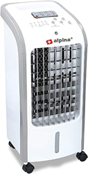 alpina Air Cooler - Enfriador de aire (con diferentes ajustes, con ruedas, 4 litros, altura 57 cm), color blanco características