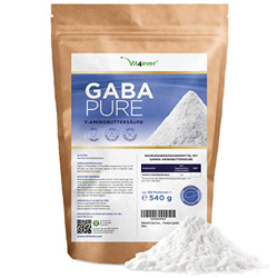 Gaba Pure - 540 g de polvo puro sin aditivos - Probado en laboratorio - 100% ácido gamma-aminobutírico - 180 raciones - Vegano precio