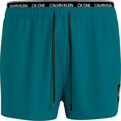 Calvin Klein Short Double WB Baador para Hombre, Seans Verde Azulado, XL precio