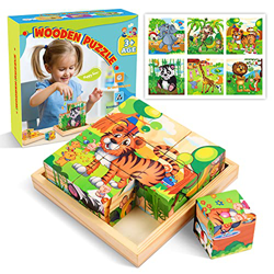 Hotifts Puzzle 2 3 4 5 6 Años,Juegos Educativos Niños 2-5 Años Regalos Cumpleaños Niños Colegio Juguetes para Niños De 5 6 7 Años Juguetes Niñas 2-6 A características