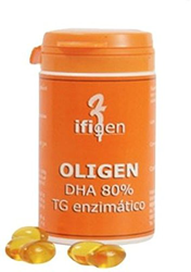 Oligen Dha 80% Tg Enzimatico 120 cápsulas de 700 mg. de Ifigen características