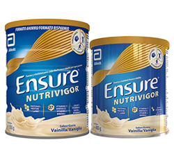 Ensure Pack de 2 NutriVigor Complemento Alimenticio con Proteínas, Vitaminas y Minerales, Sabor Vainilla - 850 gr + 400 gr características