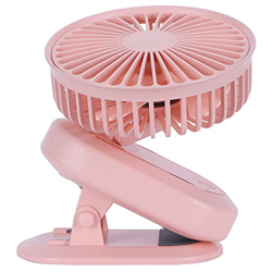 SHYEKYO Ventilador Giratorio, Ventilador de Escritorio Ventilador eléctrico con 3 Engranajes para Verano para Exteriores(Rosado, Tipo de Torre Inclina características