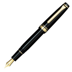 Estilográfica Sailor Professional Gear Slim Gold, Negro, 11-1221-420 características