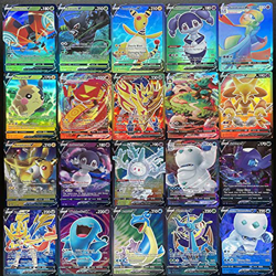 Pokémon Serie Espada y Escudo, AUMIDY Cartas Pokémon 100 Piezas, 40 VMAX+60 V Carte, Juego de Cartas Coleccionables, Coleccionables Pokémon, Juego de  precio