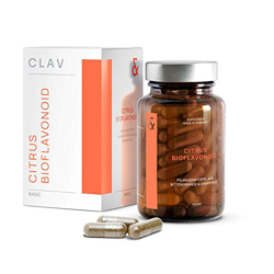 Clav Citrus Bioflavonoids, 260mg Bioflavonoides, de naranja amarga y pomelo con naringina, diosmina y hesperidina, alta dosis, 60 Capsulas Vegano en oferta