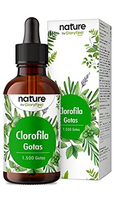 Clorofila liquida (50ml) Extraída de la alfalfa - 200mg de clorofila líquida por dosis diaria - Sin conservantes - 100% vegano y natural - Producción 