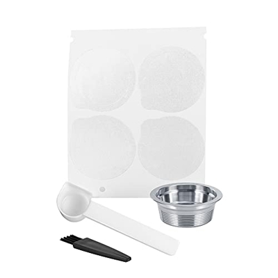 Yinuoday Juego de Brochas de Acero Inoxidable para Cápsulas de Café Juego de Brochas para Cuchara Apto para Máquinas de Café LAVAZZA A MODO MIO