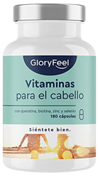 Vitaminas para el cabello - PARA EL CRECIMIENTO DE UN CABELLO FUERTE Y SANO - Altas dosis de biotina, zinc, selenio, queratina, extracto de mijo, vita precio