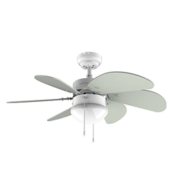 Cecotec Ventilador de techo EnergySilence 3600 Vision Mint. 50 W, Diámetro 92 cm, Lámpara, 3 Velocidades, 6 Aspas reversibles, Función Verano/Invierno precio