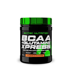 Scitec Nutrition BCAA + Glutamine Xpress, enriquecida con taurina, sin azúcar, 300 g, Long island en oferta