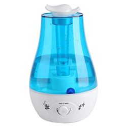 Humidificador de aire, 3L Depósito Agua de Gran Capacidad Luz Nocturna y Apagado Automático Vapor Frío 360° rotativo salidas No Ruido Ambientador Humi características