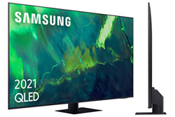 Samsung QLED 4K 2021 55Q74A - Smart TV de 55" con Resolución 4K UHD, Procesador QLED 4K con IA, Quantum HDR10+, Wide Viewing Angle, Motion Xcelerator  en oferta