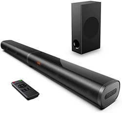 Barras de Sonido de 190 W para TV, 2.1 HDMI ARC Barra de Sonido de 32 Pulgadas con subwoofer, bajo Ajustable, Barra de Sonido al Aire Libre para 4K y  precio