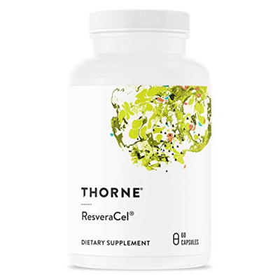 Thorne Research - ResveraCel - Ribicuro de nicotinamida (Niagen) con resveratrol y cofactores - Apoya el envejecimiento saludable - 60 Cápsulas