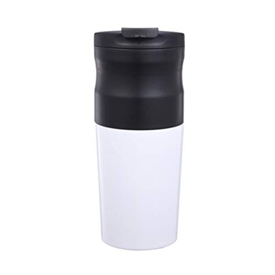 Cafetera Pequeña máquina de café eléctrica del hogar portátil USB recargable taza de café Cafetera 450ML Con un filtro permanente duradero. (Color : B