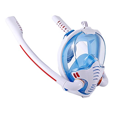 ALLWIN Juego De Snorkel, Hombres Adultos, Mujeres, Máscara De Natación, Doble Tubo De Respiración, Silicona, Máscaras De Snorkel En Seco Completo, Equ