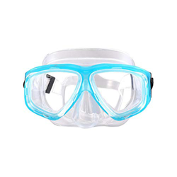 GDZTBS Equipo de Snorkel para Niños, Gafas de Snorkel con Lente de Vidrio Templado Máscara de Buceo Antivaho con Vista Panorámica de 180 ° para Jóvene precio