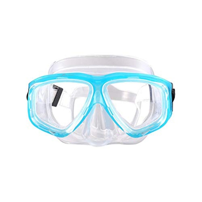 GDZTBS Equipo de Snorkel para Niños, Gafas de Snorkel con Lente de Vidrio Templado Máscara de Buceo Antivaho con Vista Panorámica de 180 ° para Jóvene