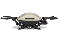 Weber 53060079 - Barbacoa de gas Q 2000, titanio, encendido por botón, mesas laterales plegables, barbacoa para balcón precio