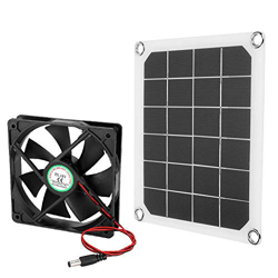 Ventilador de escape con energía solar de 6V 10W, mini ventilador de energía de panel solar a prueba de agua para el ático del hogar, invernadero, enf en oferta