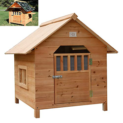 Casita para Perro Pequeño, Casita para Perro Mediano, Casita para Perro Grande, Casa Perro Madera, Caseta Perro, Impermeable Casa para Gatos Exteriore en oferta