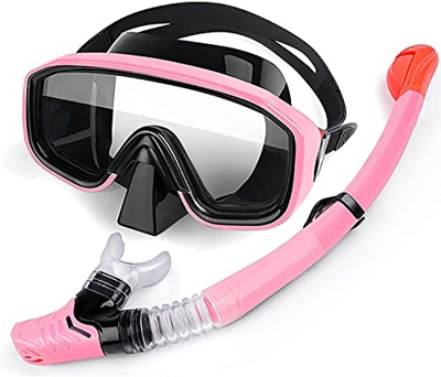 GTJF Máscara de Buceo Mascarilla de Buceo con Traje de Snorkeling Anti-Niebla Visión Clara Cómodo y Agradable para la Piel Adecuado para Adultos