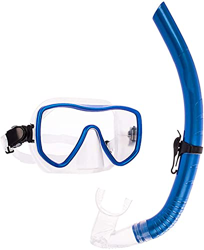 GTJF Máscara de Buceo Gafas de Buceo a Prueba de Agua a Prueba de Agua Conjunto de Snorkel de Secado Completo Se Adapta a la Cara Respiración cómoda,  en oferta