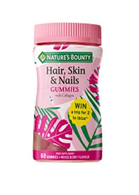 Nature's Bounty Complemento alimenticio para el Pelo, Piel y Uñas Gummies - 60 Unidades