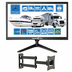 20 Pulgadas (51 cm) 12V / 240V HD + LED TV Digital DVB-T / T2 (TDT) USB PVR y Reproductor Multimedia Ideal para Casa, Autocaravana, Barco Caravana, Ca precio