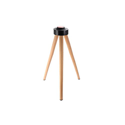 Soporte de trípode de madera y plástico para altavoz de audio de estructura triangular simple, soporte de altavoz desmontable 60 cm palo de madera ant características