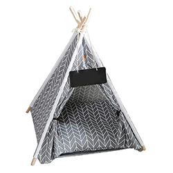 Liadance Pet Teepee Dog TENTE con CUBIENCIA CASA Removable LÁFABLE COMBISIÓN COMPAÑÍA CASA DE PORRIZADOR características