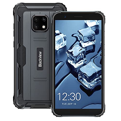 Teléfono Móvil Resistente, Blackview BV4900 Pro 4G Android 10 Smartphone Robusto 4+64GB Octa-Core 5,7" HD+ Cámara Triple 13MP Móviles Antigolpes IP68 