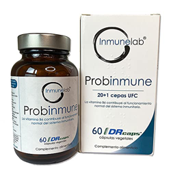 Probinmune, probiótico y prebiótico (simbiótico) 20+1 cepas con Bacillus subtillis (natto) y Bacillus coagulans. Saccharomyces boulardii,60 Cápsulas d en oferta