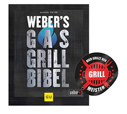 Collectix Weber's GU Weber - Biblia de gas para barbacoa (incluye pegatina para parrilla) + libro de cocina para los amantes de la barbacoa en oferta