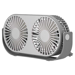 Mini Ventilador portátil de ABS y Silicona, Ventilador eléctrico de bajo Consumo de energía para Uso en la Oficina de Estudio en el Dormitorio(Blanque precio