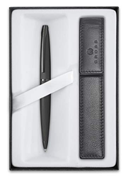 Cross ATX - Set de bolígrafo y estuche para regalo, mecanismo giratorio, color negro en oferta