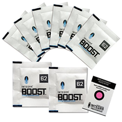 Integra Boost 62% - 8 x 8g regulador de humedad I Humidificador de 2 vías con indicador - Humedad de hasta 25 g I paquete de humidificación precio