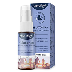 Melatonina Spray 30 ml (220 pulverizaciones) con Pasiflora, Valeriana, Melisa y Lavanda + Vitamina B6 y B1, Sueño reparador - Contra el Insomnio y, Su en oferta