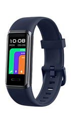 YAMAY Pulsera Actividad Inteligente,Gran Pantalla HD Dinámica a Color de 1.05” Reloj Inteligente con Alexa,Datos del Tiempo,Pulsómetro,Pulsioximetro,I precio