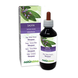 Salvia (Salvia officinalis) hojas Tintura Madre sin alcohol Naturalma | Extracto líquido gotas 200 ml | Complemento alimenticio | Vegano en oferta